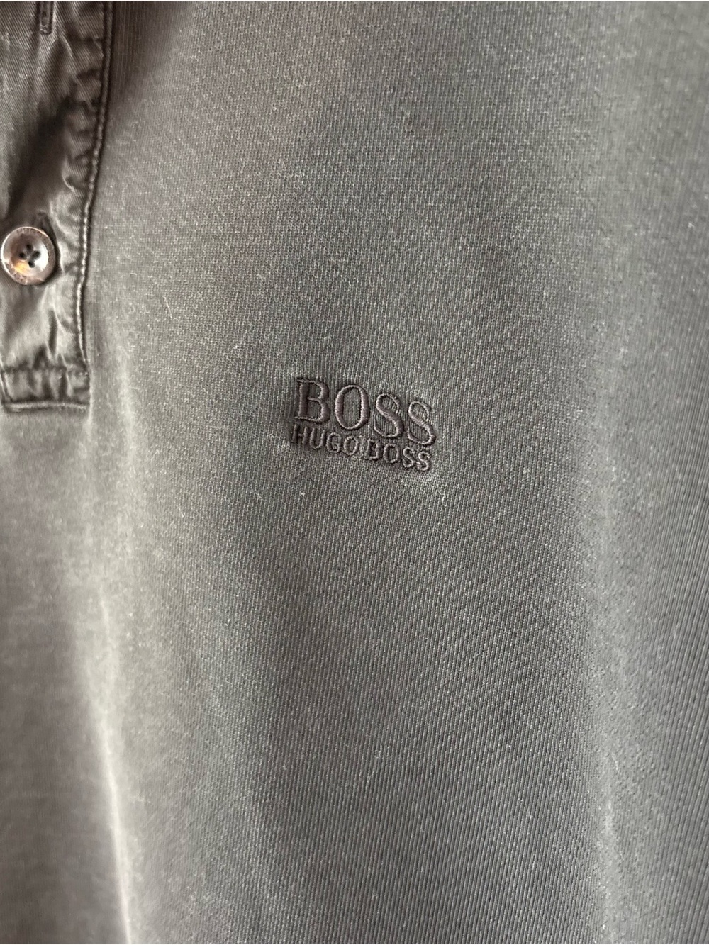 Boss Charcoal Black Polo Pullover HUGO BOSS - Picture 9 of 10